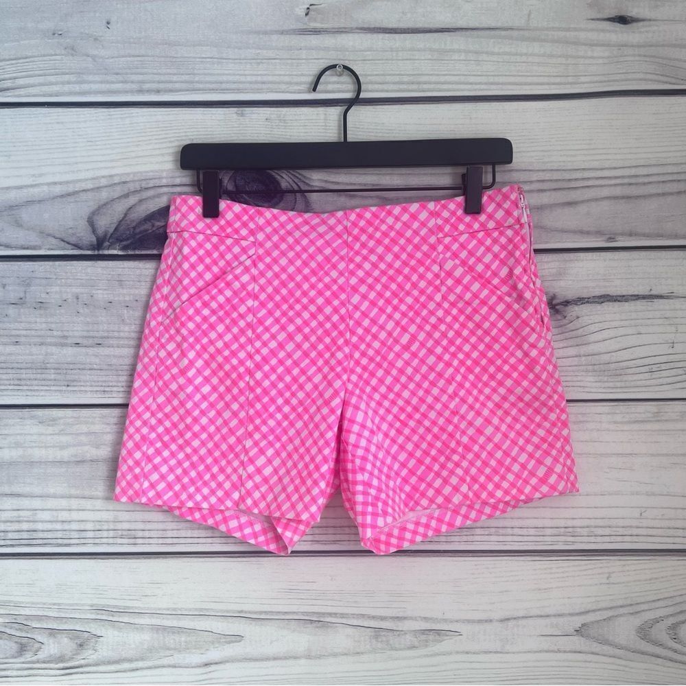 Lilly Pulitzer Arabeth Pink Plaid Print Shorts
